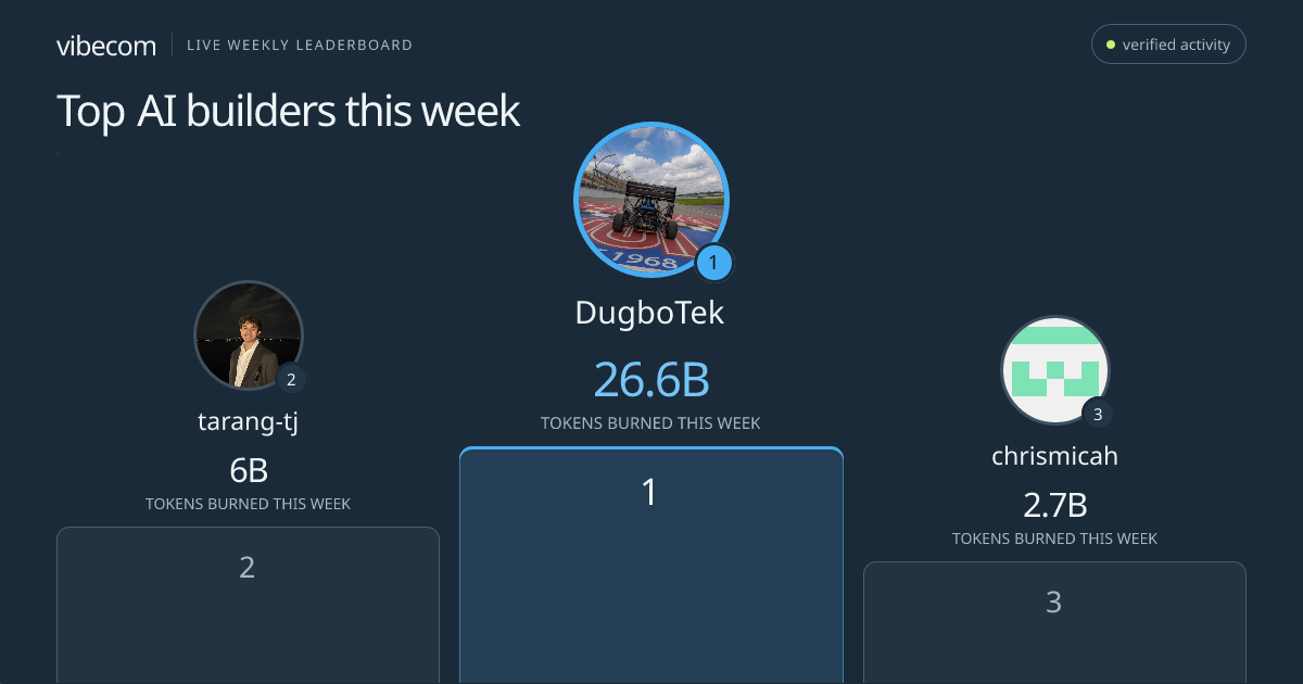 Vibecom homepage preview